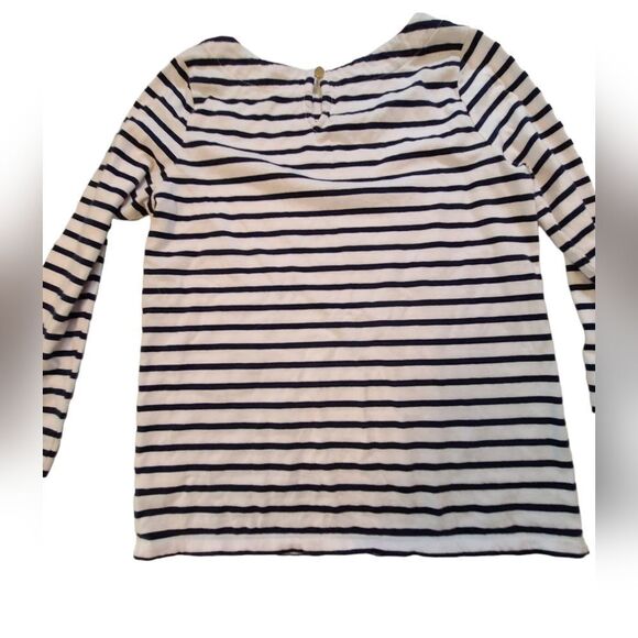 Crown & Ivy Tee Sequined Hearts Long Sleeved Striped Girls sz M - Picture 7 of 13